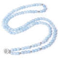 Close-up of Aquamarine gemstone beads