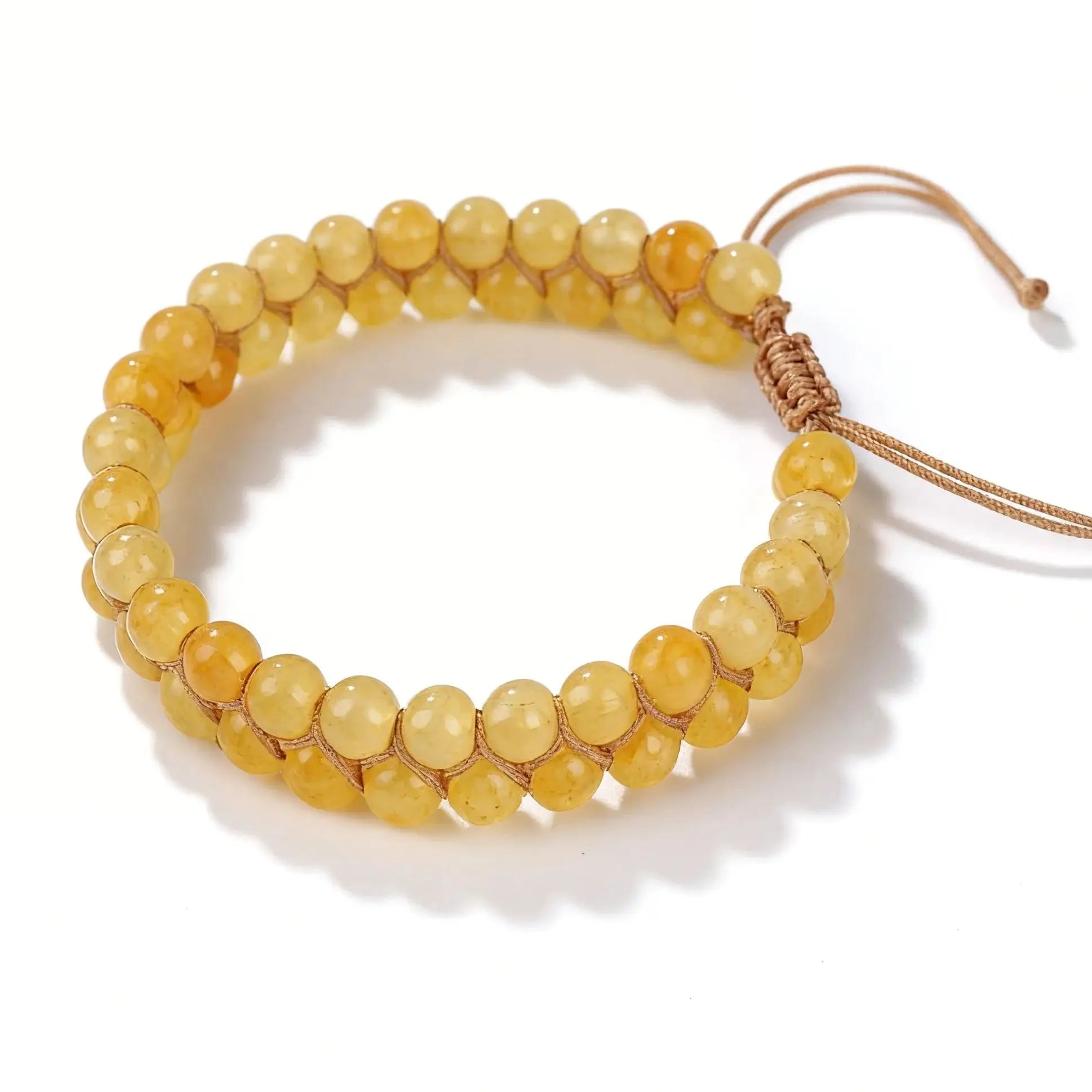 Summer Versatile prom jewelry braclets for Summer Vacation Travel Beach Party healing Citrine anklet for man 4.5